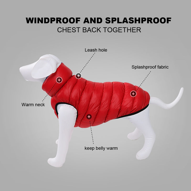 Große Hundebekleidung Winter Warme Hundemantel Jacke Haustierbekleidung Wasserdichte Mäntel Haustiere Jacke Outfit Für Mittelgroße Hunde Labrador