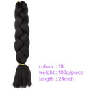Black Star Hair Ombre Jumbo Extensiones de cabello trenzado Trenzas retorcidas de 24 pulgadas Fibra de cabello sintético para trenzado retorcido para mujeres