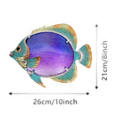 Metal Fish Wall Art for Home Garden Decoration Outdoor Statues Sculptures Patio Living Room Decor Yard