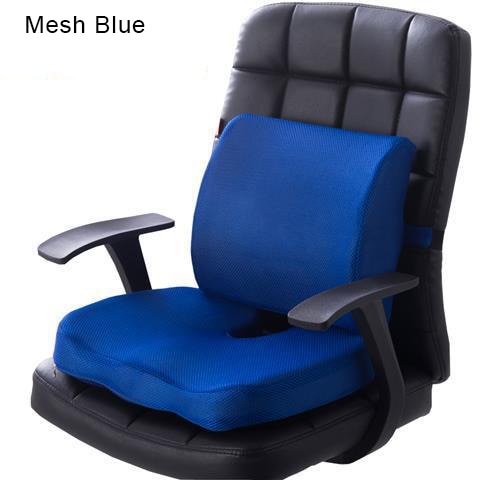 Cojín ortopédico para asiento de hemorroides, cojín de espuma viscoelástica para coche, cojín de rebote para silla de oficina, soporte Lumbar, almohada transpirable para aliviar el dolor