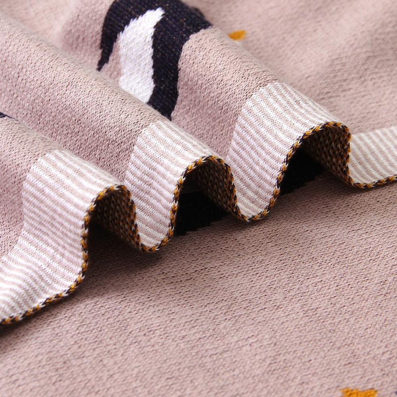 Baby Blankets Knitted Newborn Swaddle Wrap Blanket Sleep Sack For Stroller Bedding Covers Cartoon Infantil Bebes Quilts 100*80cm