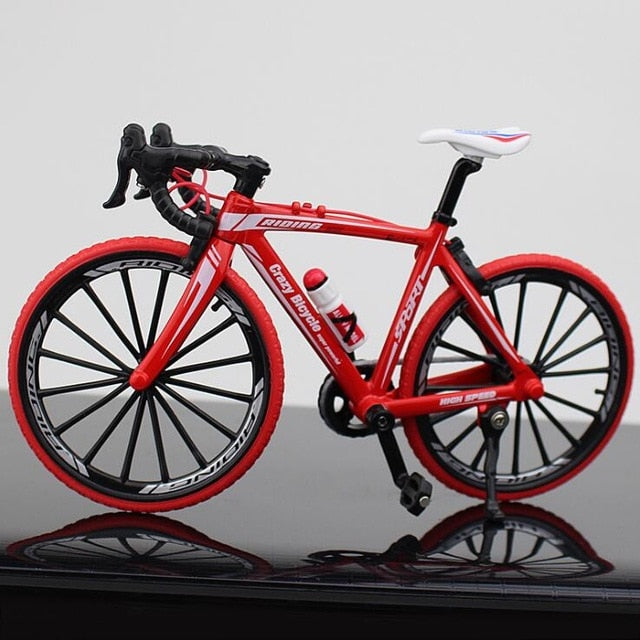 1:10 Mini Diecast Alloy Bicycle Model Metal Racing Finger Mountain bike Pocket portable simulation Collection Toys for children