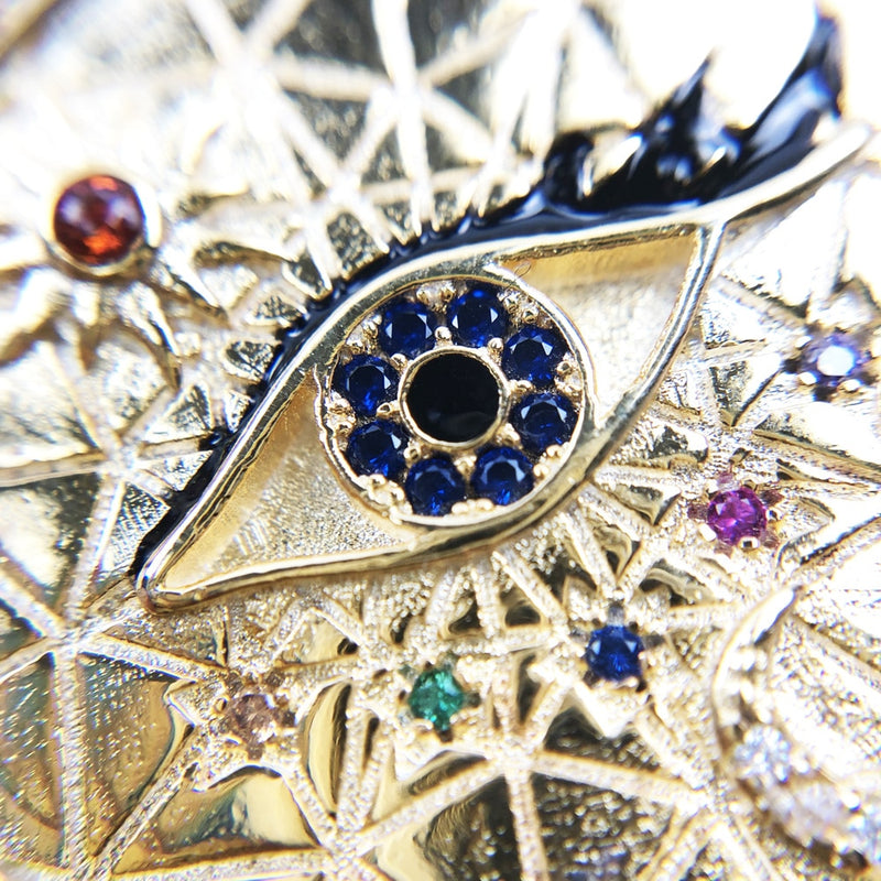 Collar amuleto símbolos mágicos de la suerte nueva joyería fina Europa 925 plata esterlina rueda de la fortuna regalo para Mujeres Hombres