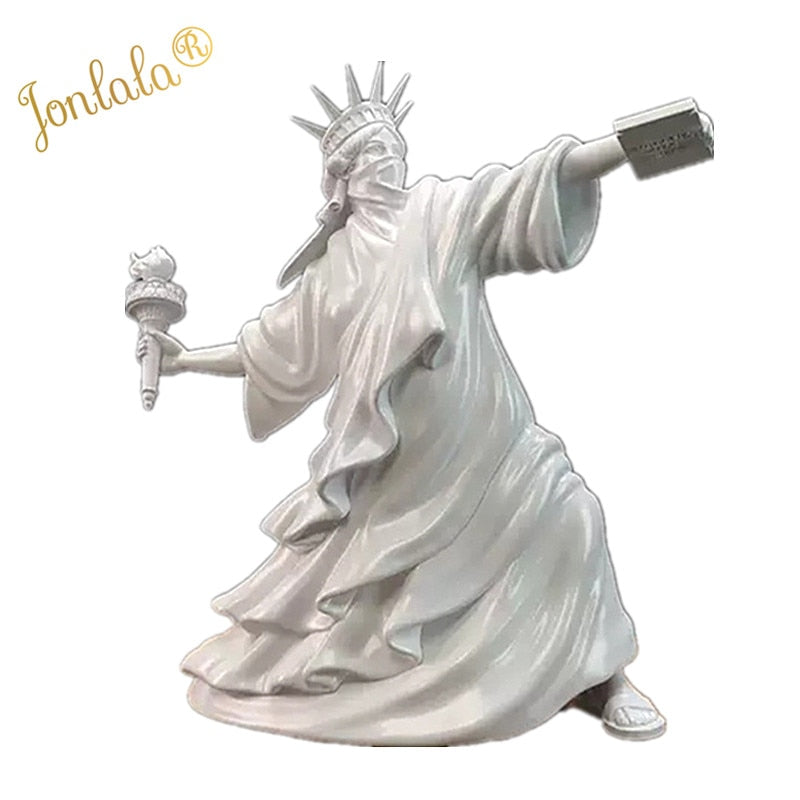 Modern Art Freiheitsstatue Überwurffackel Riot of Liberty Fine Art London Art Fair Kunstharzskulptur Heimdekoration Bestes Geschenk