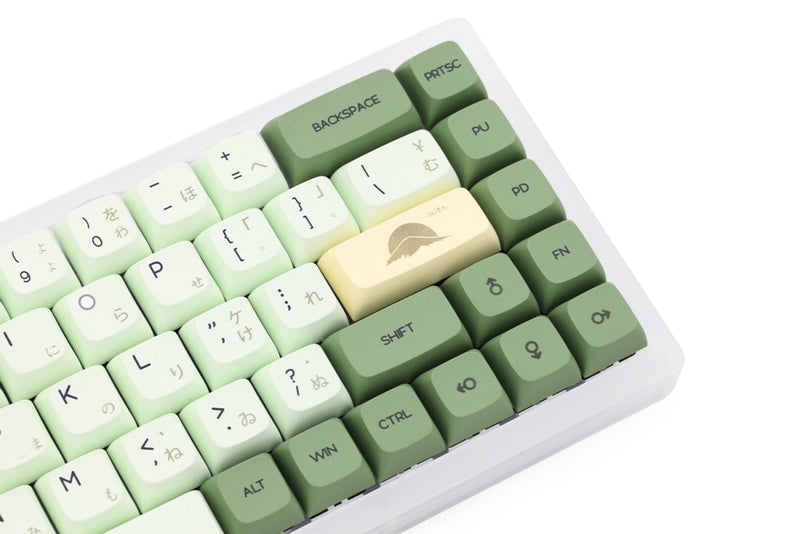 XDA V2 matcha green tea Dye Sub Keycap Set thick PBT for keyboard gh60 poker 87 tkl 104 ansi xd64 bm60 xd68 xd84 xd96 Japanese