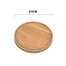 Solid Wood Plate Dessert Serving Tray Bread Fruit Seasoning Holder Dessert Snack Dish Organizer Storage Plate trays decorative