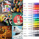 Acrylic Paint Pens Waterproof Acrylic Marker Pens Set, 15/24 Colors Acrylic Pens for DIY Rock, Stone, Ceramic, Glass, Mugs, Wood