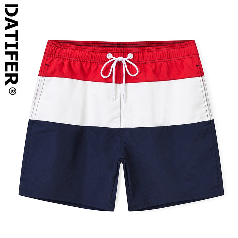 DATIFER New Quick Dry Mens Swim Shorts Summer Board Pants Surf Swimwear Beach Gym Swimsuit With Brief Mesh Lining Liner ES6C