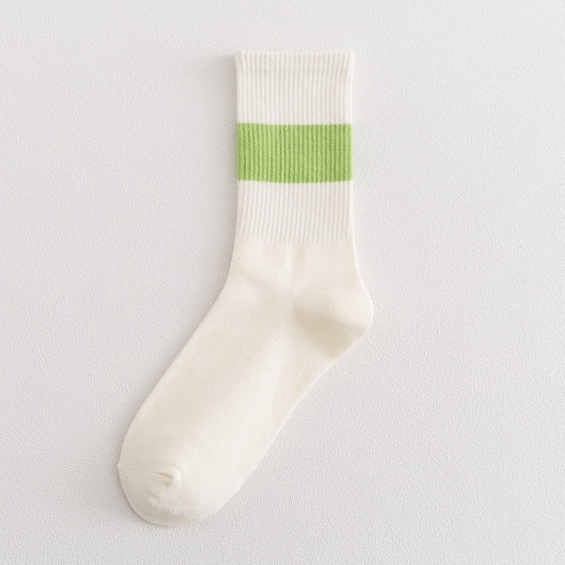 Socks Spring and Autumn ins pure cotton women&