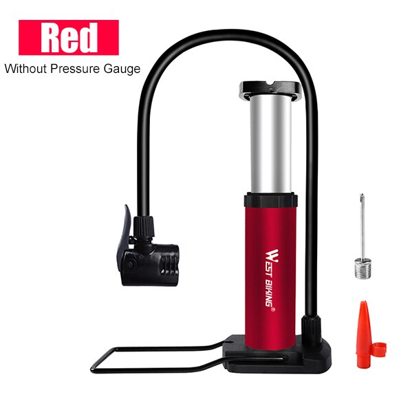 WEST BIKING Ultra-light MTB Road Bike Pump Portable Cycling Air Inflator Foot Pump 100/120Psi High Pressure Bicycle Tire Pump