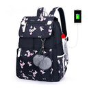 Mochilas escolares OKKID para niñas, mochila para ordenador portátil, mochila usb, mochilas para niños, mochila escolar con bonito gato para niñas, mochila