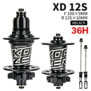 Koozer XM490 Hubs 4 Bearing MTB Mountain Bike Hub Front Rear QR or Thru 28/32/36 Holes Disc Brake Bicycle Hub 8 9 10 11 12Speed