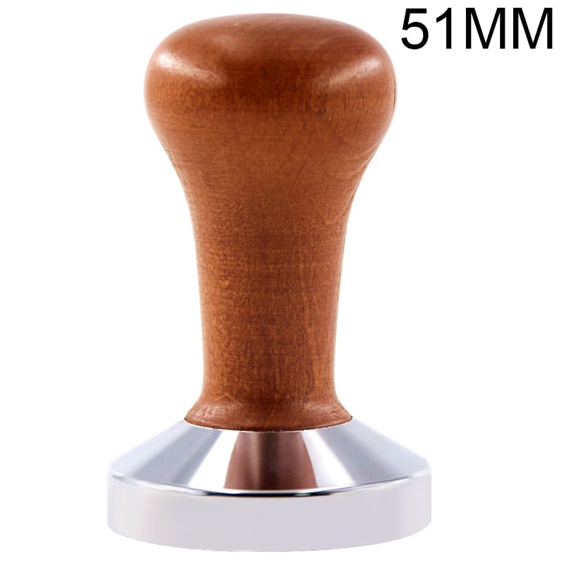 51mm 53mm 58mm 3 Angle Flat Base Coffee Tamper for Espresso Coffee Machines Press Coffee Grinder Cafe Powder Hammer