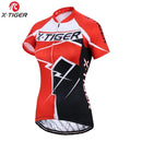 X-Tiger Women Cycling Jerseys Summer Short Sleeve Cycling Jerseys Mountain Breathable Bicycle Jersey Quick-dry Bike Jerseys
