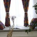 Bohemian retro ethnic style curtains half blackout for living room study bedroom bay windows custom Cotton linen