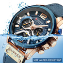 CURREN Luxury Brand Men Analog Leather Sports Watches Men&
