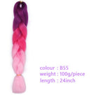 Black Star Hair Ombre Jumbo Extensiones de cabello trenzado Trenzas retorcidas de 24 pulgadas Fibra de cabello sintético para trenzado retorcido para mujeres