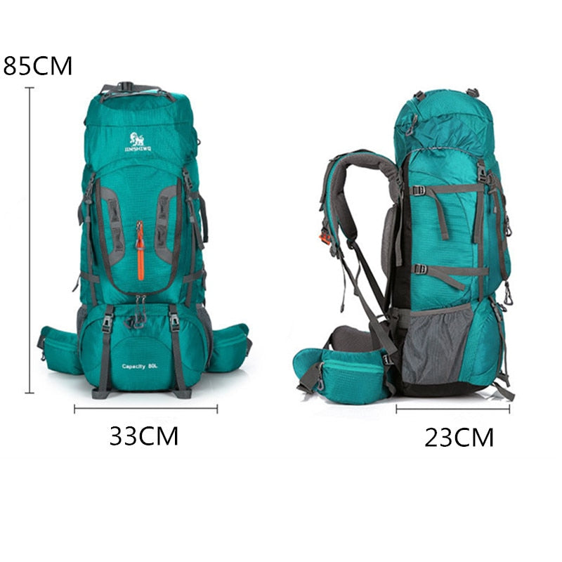 80L Touristenrucksack Camping Wandern Militärrucksack Skibergsteigen Ausrüstung Brotbeutel Sporttasche Molle Überlebensrucksack