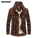 Mountainskin Männer Warme Jacke Fleece Dicke Armee Mantel Herbst Winter Jacke Männer Slim Fit Kleidung Herren Markenkleidung SA831
