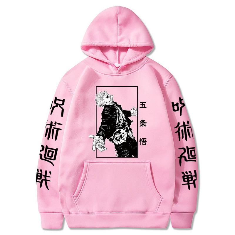 2021 sudaderas con capucha de Anime japonés Jujutsu Kaisen Satoru Gojo sudaderas con capucha gráficas para hombre