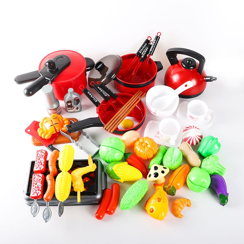 Kinder Pretend Play Spielzeug Mini Küche Spielzeug Kochgeschirr Topf Pfanne Simulation Küchenutensilien Kochspielzeug für Jungen