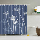 Floral Bamboo Dandelion Maple Leaf Flower Fabric Waterproof Polyester Shower Curtains Bathroom Curtain Bath Accessory Printing