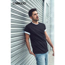 SIMWOOD 2022 Summer new 100% cotton t-shirt men o-neck solid color t shirt basic tees plus size short sleeve tops 190402