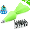 8/26pcs/set Silicone Pastry Bag Kitchen Accessories DIY Icing Piping Cream Pastry Bag With 6 Nozzle Sets Cake Decorating Tools