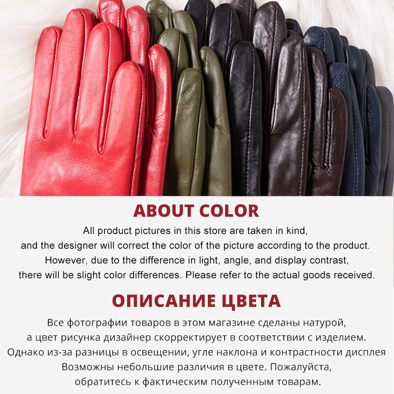 2019 fashion new products winter leather gloves short leather gloves women Wrist tightening design winter leather gloves women