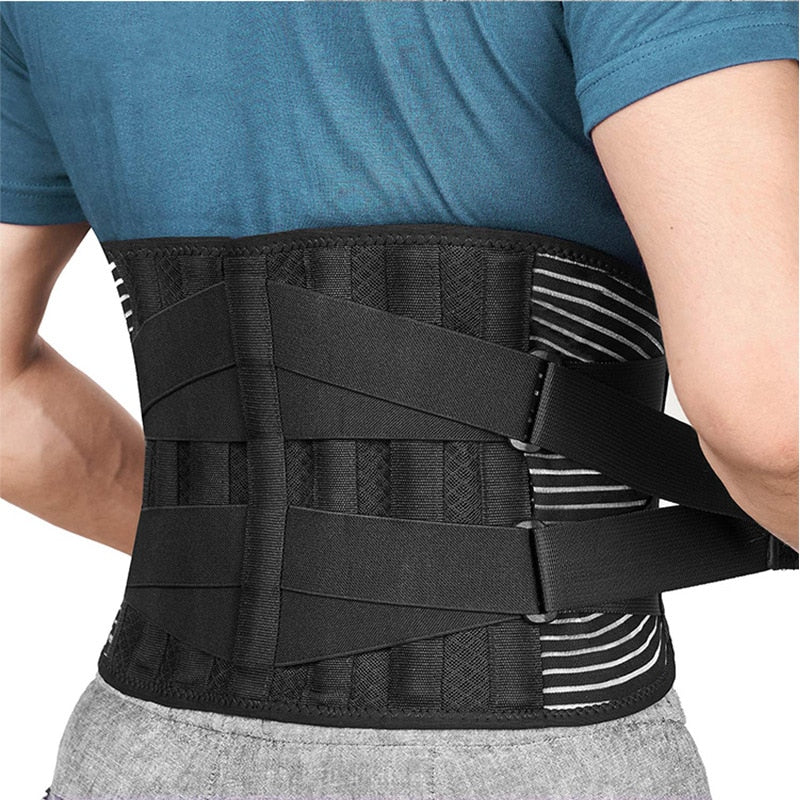 Double Pull Back Lumbar Support Belt Waist Orthopedic Corset Men Women Spine Decompression Waist Trainer Brace Back Pain Relief