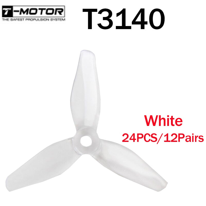 24 Stück/12 Paar T-Motor T3140 3140 3-Blatt-Propeller CW CCW Für RC Drone FPV Racing Brushless Motor