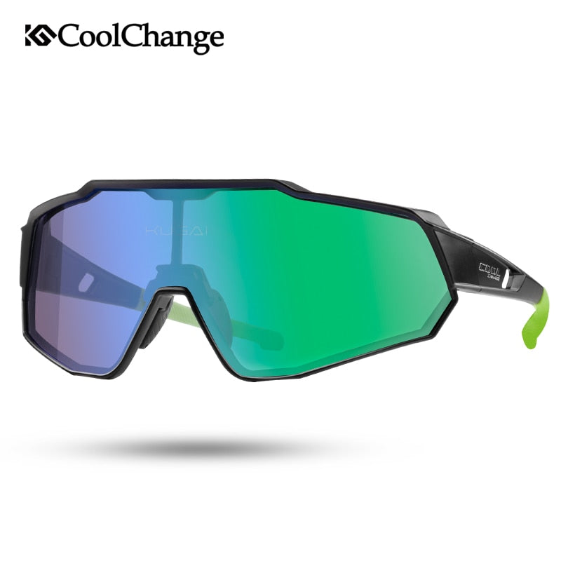 CoolChange Polarized Cycling Glasses Running Riding UV400 Bike Sunglasses Outdoor Sports MTB Bicycle Goggles Eyewear Men Women