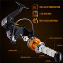 Nuevo carrete de pesca de doble carrete de alta calidad, rodamiento de bolas de acero inoxidable, alimentador de pesca, carrete giratorio para pesca de carpa