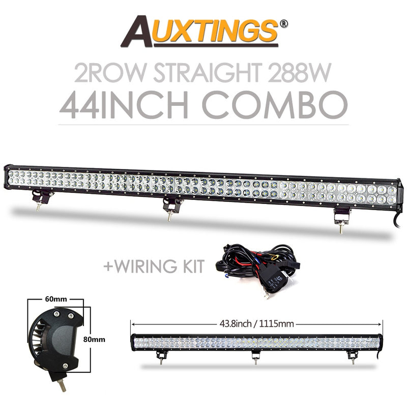 Auxtings 12&#39;&#39; 22&#39;&#39; 20inch 12V 24V offroad led light bar Spot Flood Combo 20&#39;&#39; 126W led Work Light for Jeep Car 4WD Truck SUV ATV