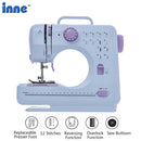 Inne Portable Sewing Machine Mini Electric Household Crafting Mending Overlock 12 Stitches with Presser Foot Pedal Beginners