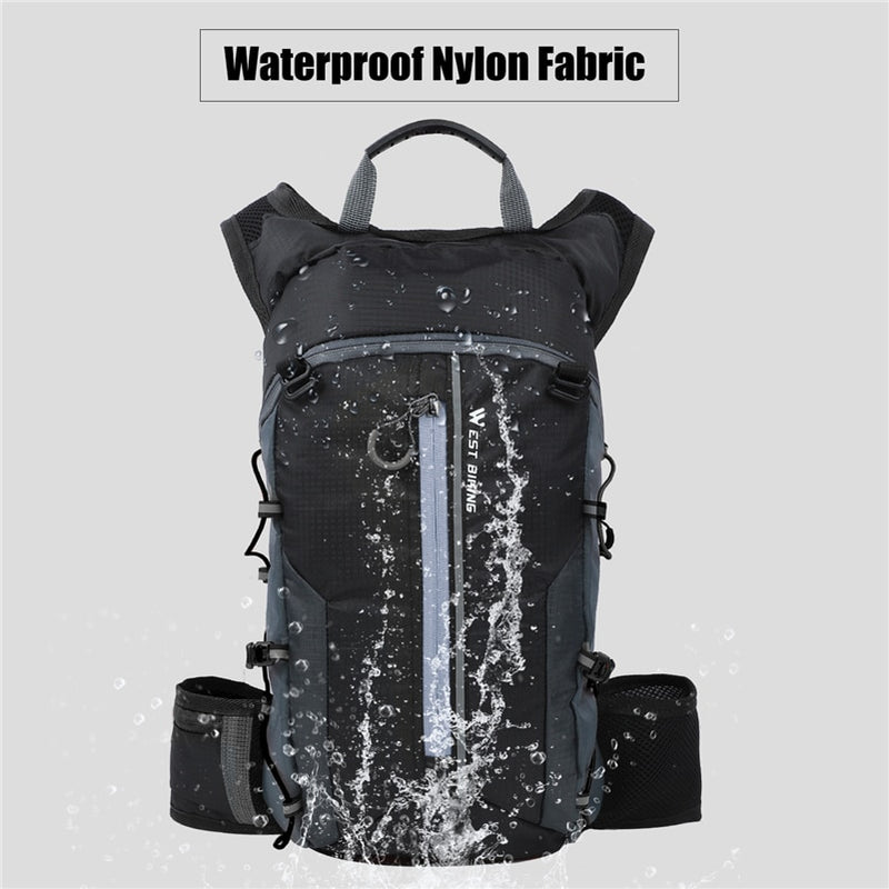 WEST BIKING Waterproof Bike Bag Portable Reflective Sports Cycling Backpack Outdoor Hiking Climbing MTB Bicycle Accessories