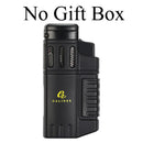 Plastic Lighters Windproof  Jet Cigar Lighter Butane Refilling Cigarette Torch Lighter For Cigar Smoking Tool Accessories