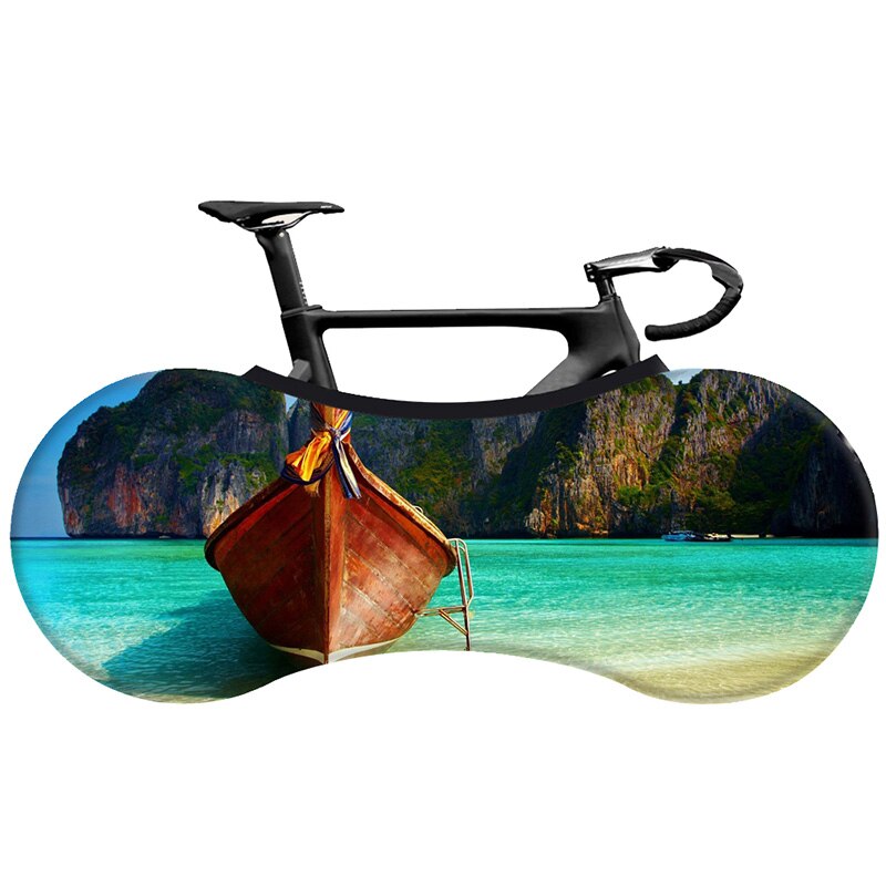 HSSEE beach series bicycle dust cover elastic fabric road bike indoor bicycle dust cover 26"-29" 700c bicycle accessories