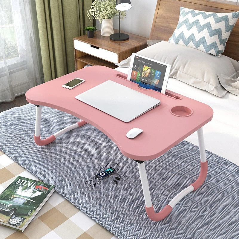 Portable Laptop Desk Home Foldable Laptop Table Notebook Study Laptop Stand Desk for Bed &amp; Sofa Computer Table with Folding Legs