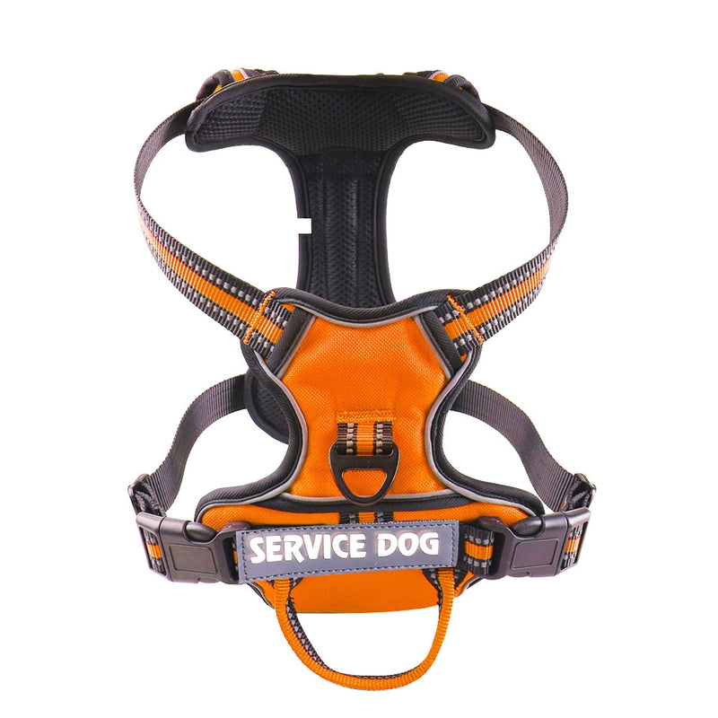 Nylon Adjustable Dog Harness Personalized Reflective Dog Harness Vest Breathable Pet Harness Leash For Small Medium Large Dogs