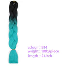 Black Star Hair Ombre Jumbo Extensiones de cabello trenzado Trenzas retorcidas de 24 pulgadas Fibra de cabello sintético para trenzado retorcido para mujeres