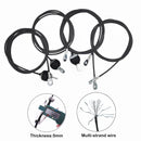 1.4M-5M Gym Cable Wire Rope Heavy Duty Steel Replacement Parts for Home Gym Fitness Cable Pulley Accessories Dia 5mm