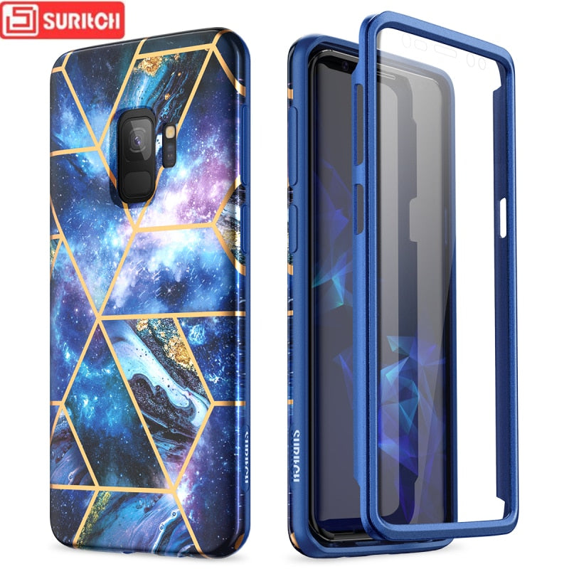 Funda protectora 360 para Samsung Galaxy S20 Ultra S10 S9 plus S10e A50 Note 9 10 plus, funda protectora de pantalla integrada, funda suave