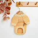 PETCIRCLE New Dog Puppy Clothes Orange Wafer Sweater Pet Cat Fit Small Dog Spring and Autumn Pet Cute Costume Dog Cloth Sweater