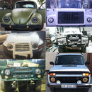 CO LIGHT 1 Pair 7'' Running Lights 50W Hi Lo H13 Led Headlight Kits Car Led H4 Auto Led for LADA Niva Safari Patrol UAZ Offroad