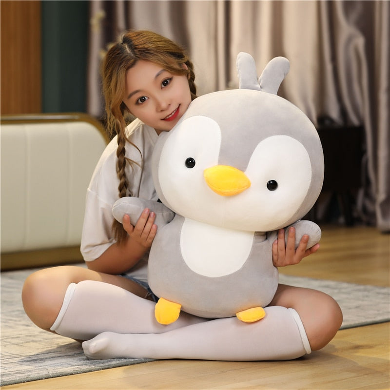 35/45/55cm Lovely Couple Penguin Plush Toys Stuffed Animal Hug Pillow Cute Soft Penguin Dolls Baby Girls Valentine&