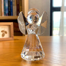 Crystal Glass Angel Figurines Craft Lovely Crystal Angel Ornament Home Table Wedding  Decor Great Kids Christmas Gifts