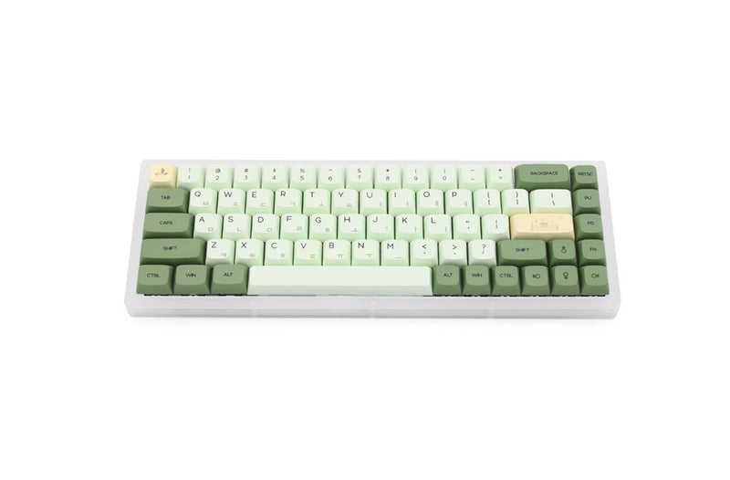 XDA V2 té verde matcha Dye Sub Keycap Set grueso PBT para teclado gh60 poker 87 tkl 104 ansi xd64 bm60 xd68 xd84 xd96 japonés