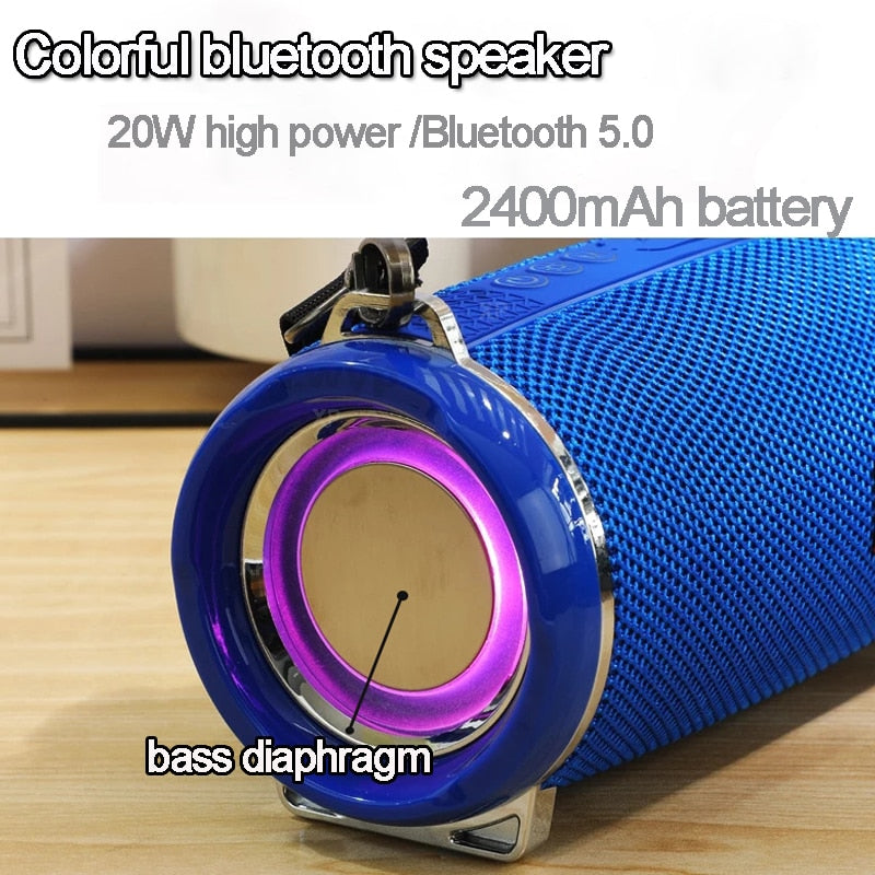 new 50W high-power wireless Bluetooth portable speaker, stereo subwoofer, TWS music center, can play sound for a long time som