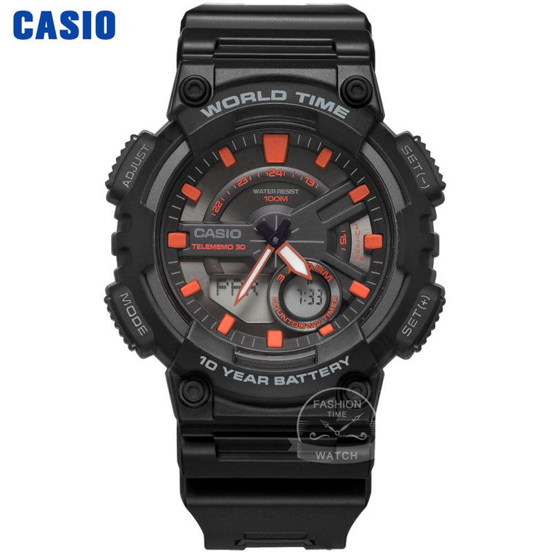 Reloj Casio en venta, reloj de lujo para hombre, reloj digital militar LED, reloj deportivo resistente al agua de 100 m, reloj de cuarzo para hombre, reloj masculino